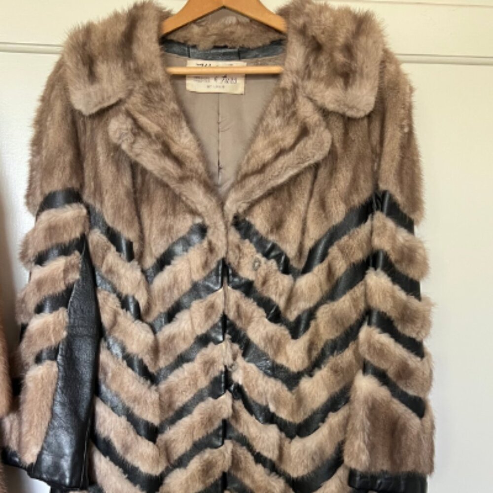 Vintage Weiss Furs Women's Fur and Leather Coat